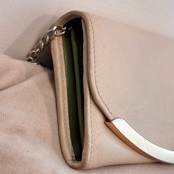 See by Chloé Lizzie Beige Leather Bi-Color Continental Wallet W/ COA - Picture 4 of 16